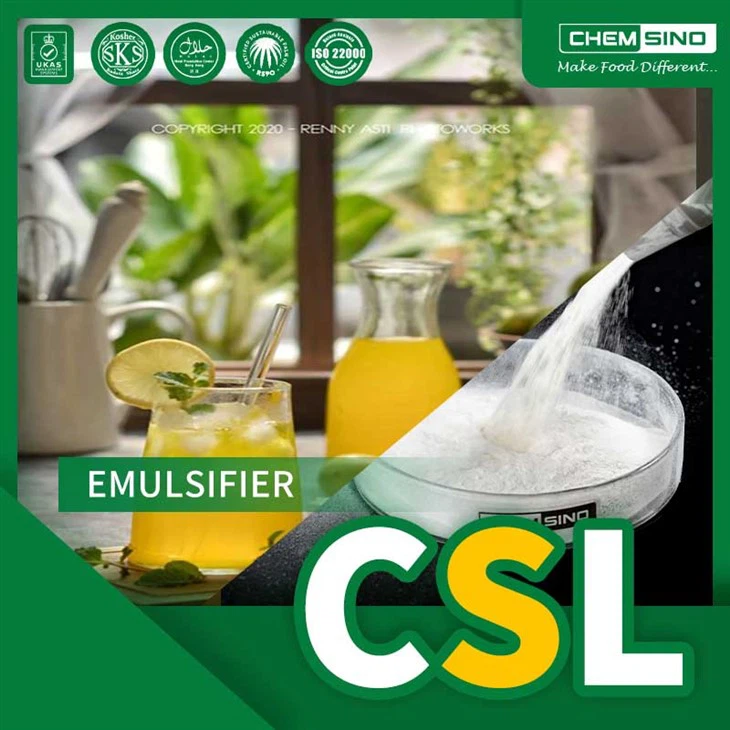 Fornitur U Manifattur tal-Calcium Stearoyl Lactylate (CSL).