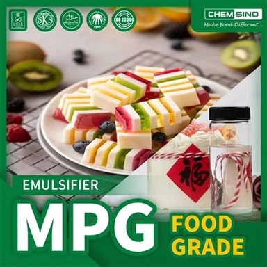 Emulsifikatur MPG Likwidu tal-Grad tal-Ikel Għall-Ikel CAS NO.:57-55-6